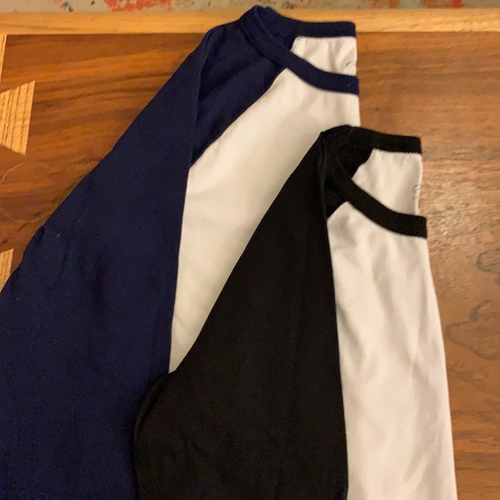 Two pack of 3/4 sleeved baseball tee’s